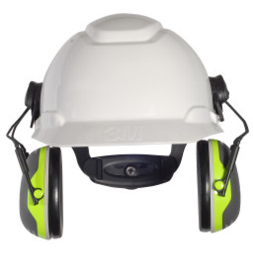 3M PELTOR X4 Earmuffs X4P3E/37278(AAD) Hard Hat Attached