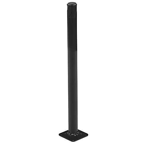 Steel Pipe Safety Bollard 24″ × 1.75″ Black